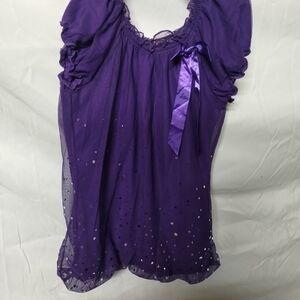 Tempted Purple Lace Trim Camisole